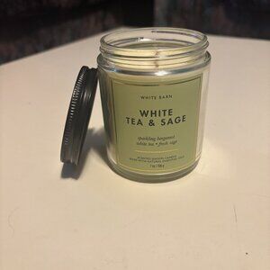 Bath and Body Works Single Wick Candle: White Tea and Sage